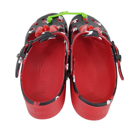 Crocs Disney Minnie Mouse Mary Janes Red Womens 9 Platform Slip On Chunky NWT - Picture 6 of 10